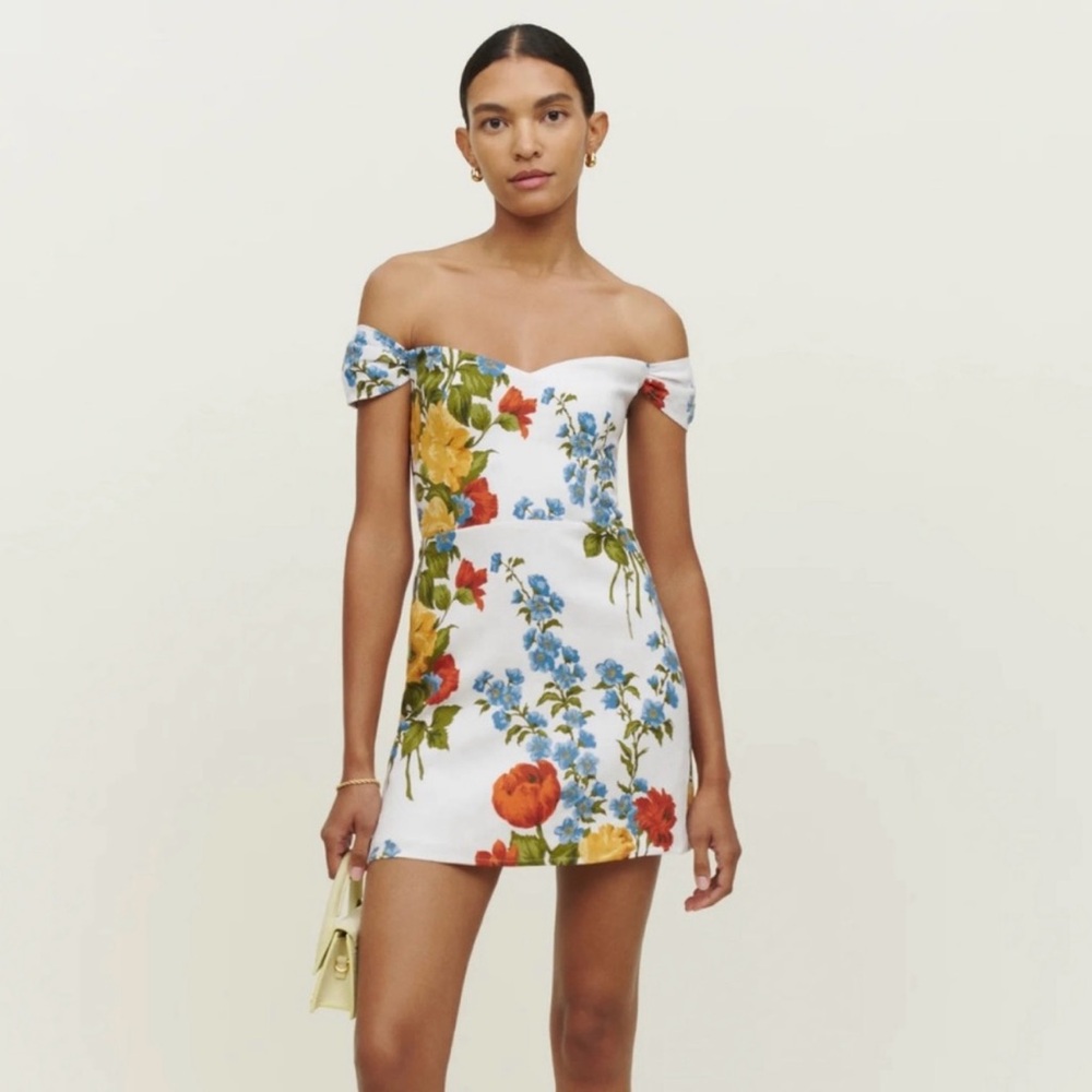 Floral Gavina Formosa linen dress size 0